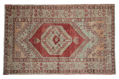 3.5x6 Vintage Distressed Oushak Rug // ONH Item 8314