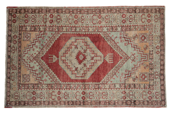 3.5x6 Vintage Distressed Oushak Rug // ONH Item 8314