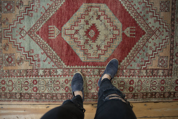 3.5x6 Vintage Distressed Oushak Rug // ONH Item 8314 Image 1