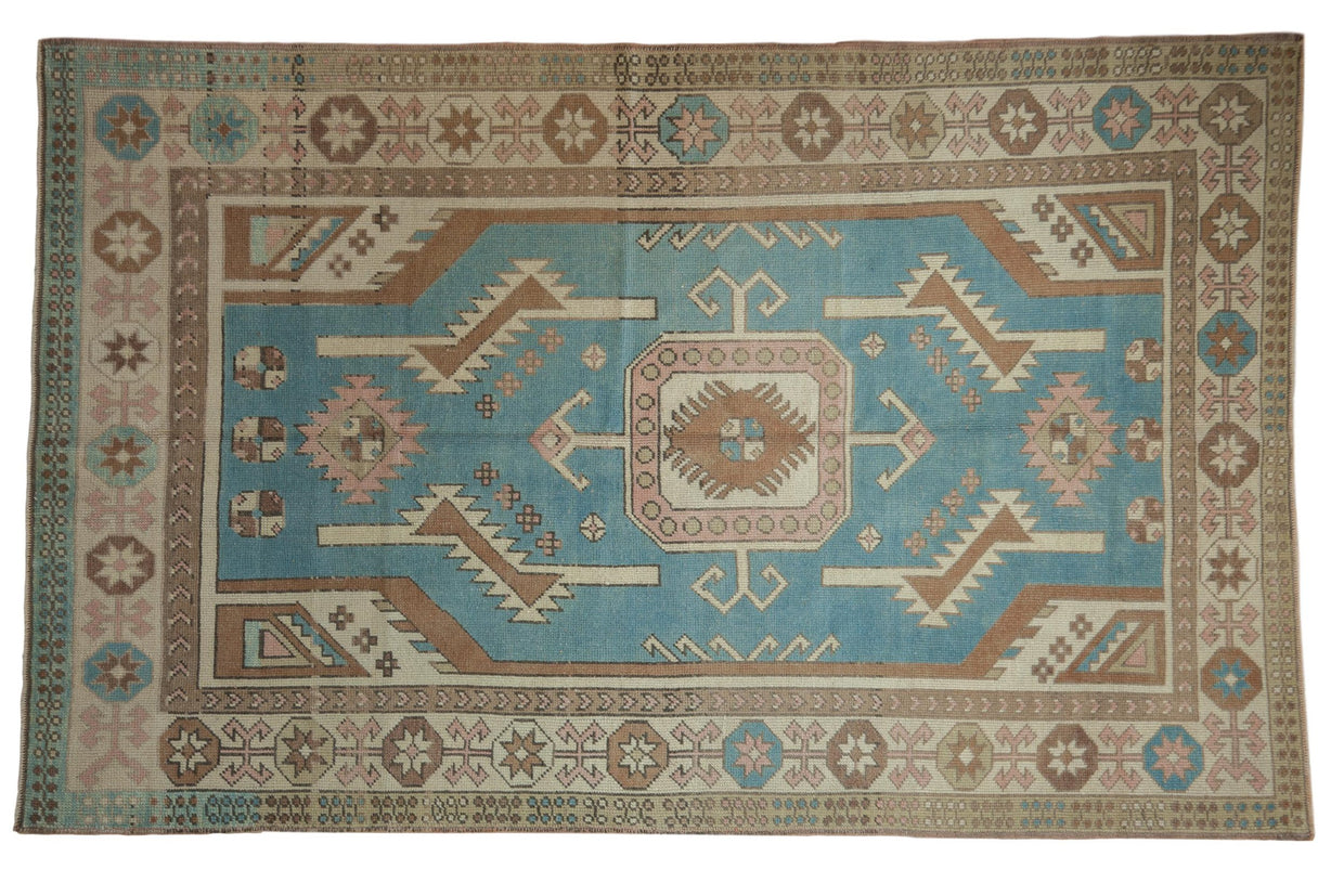 5x8 Vintage Distressed Oushak Carpet // ONH Item 8316