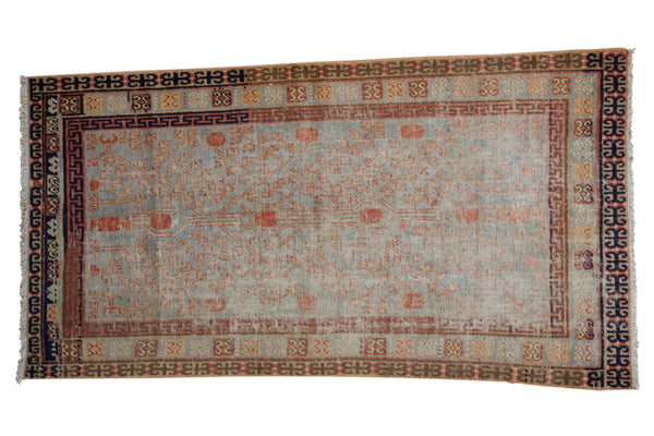 4x7 Vintage Distressed Khotan Rug // ONH Item 8320