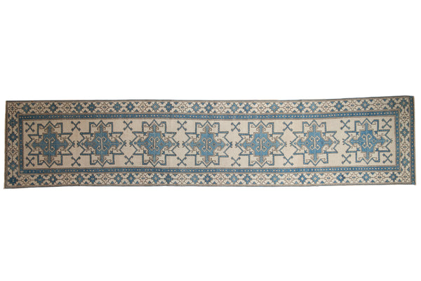 2.5x12.5 Vintage Distressed Oushak Rug Runner // ONH Item 8340