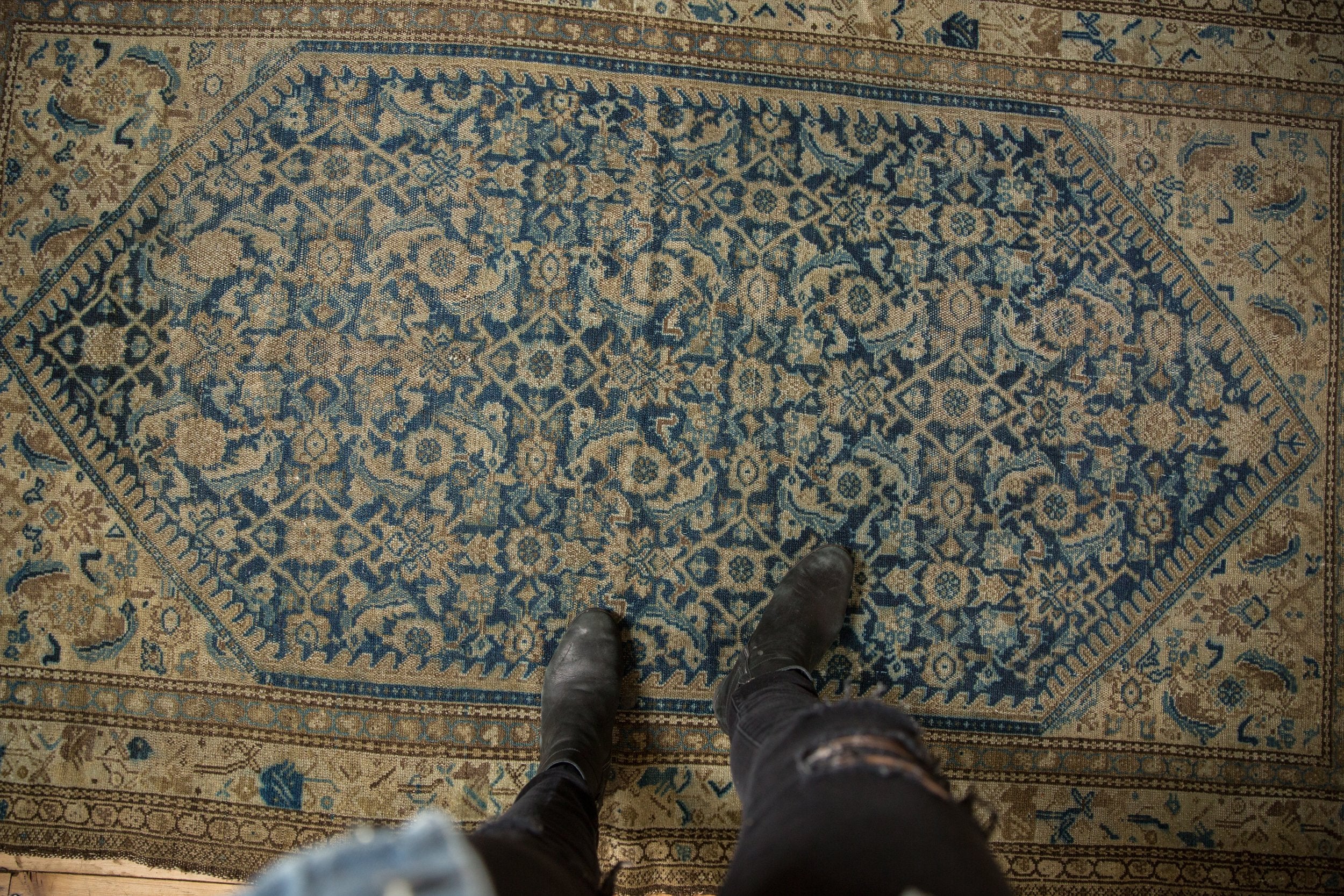 4.5x7 Vintage Distressed Malayer Rug // ONH Item 8352 Image 1