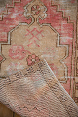 1.5x3.5 Vintage Distressed Oushak Rug Mat Runner // ONH Item 8359 Image 4