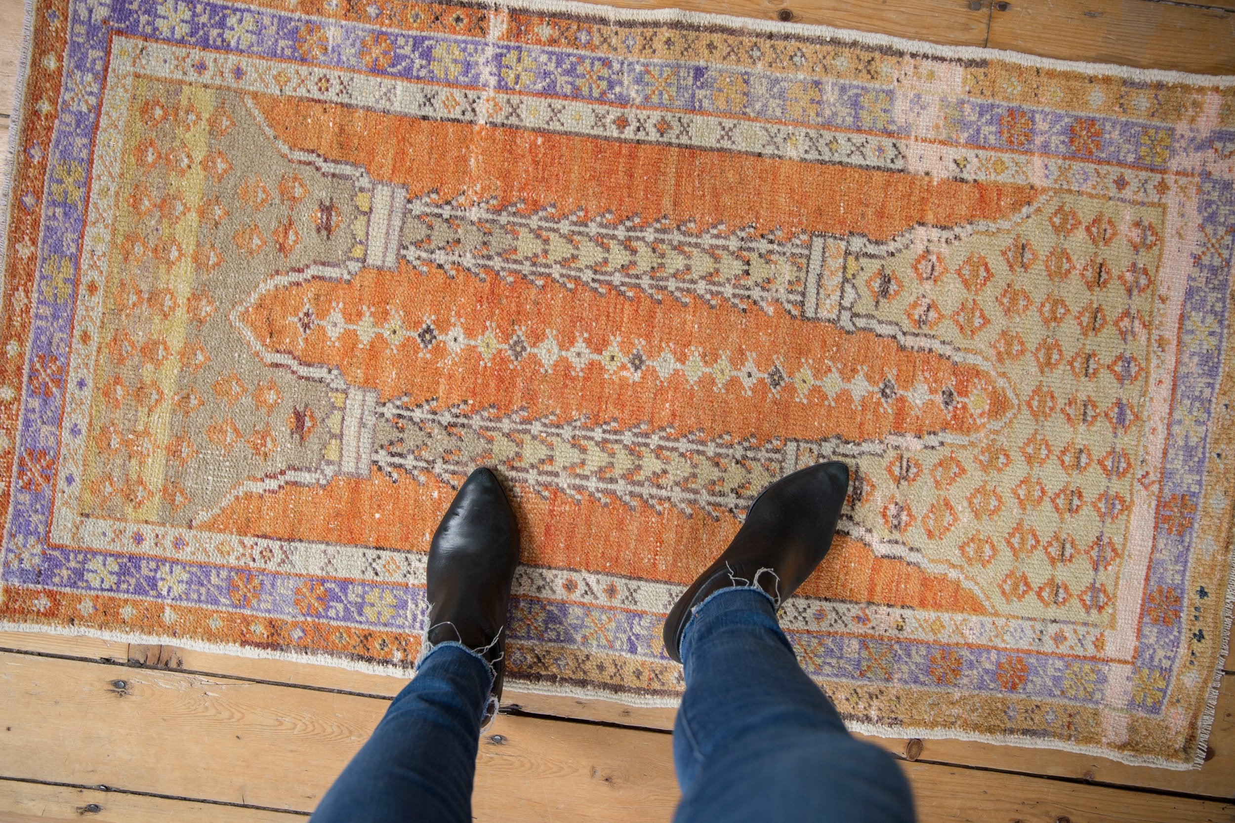 2.5x4.5 Vintage Distressed Oushak Rug // ONH Item 8365 Image 1