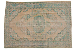 5.5x8.5 Vintage Distressed Oushak Carpet // ONH Item 8367