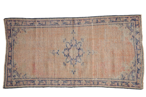 2.5x5 Vintage Distressed Oushak Rug Runner // ONH Item 8369