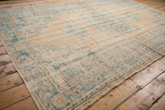 6x9.5 Vintage Distressed Oushak Carpet // ONH Item 8370 Image 2