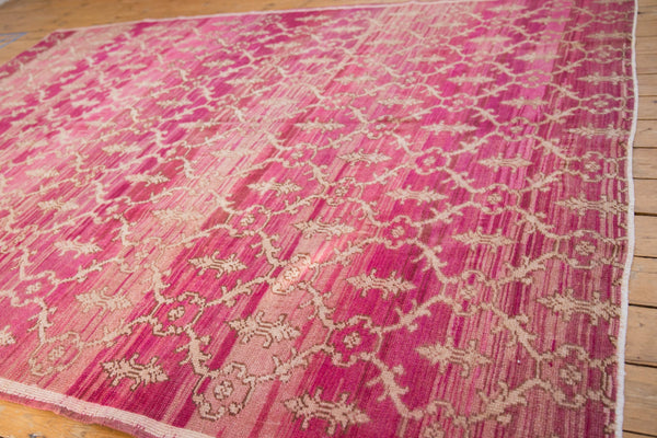 7.5x9.5 Vintage Distressed Oushak Carpet // ONH Item 8371 Image 6