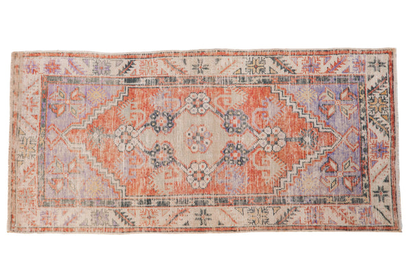2.5x5 Vintage Distressed Oushak Rug Runner // ONH Item 8378