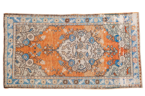 3x5.5 Vintage Distressed Oushak Rug // ONH Item 8380