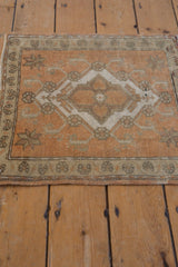 2x2 Vintage Distressed Oushak Square Rug Mat // ONH Item 8384 Image 3