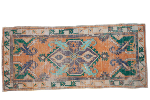 2.5x5.5 Vintage Distressed Oushak Rug Runner // ONH Item 8387