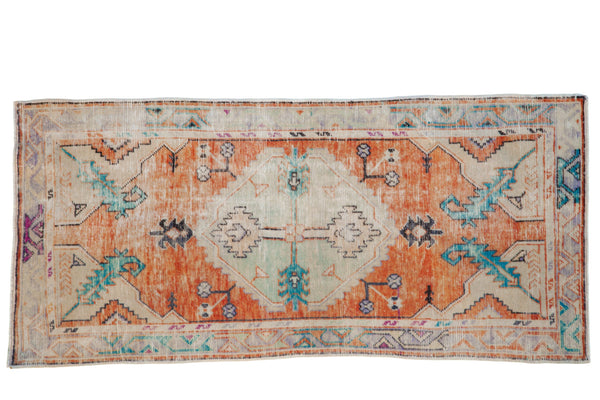 2.5x5.5 Vintage Distressed Oushak Rug Runner // ONH Item 8388