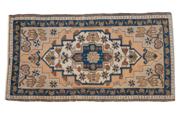 2x3.5 Vintage Distressed Oushak Rug // ONH Item 8390