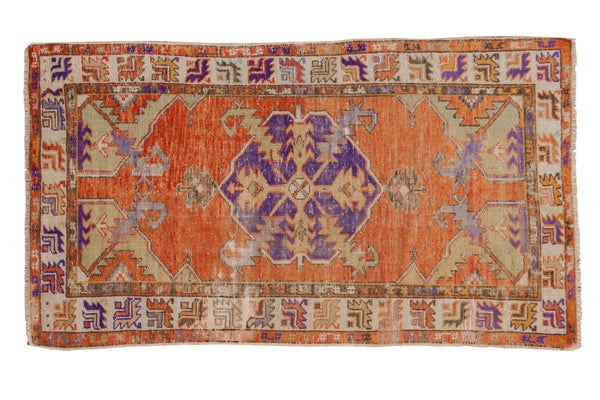 2.5x4.5 Vintage Distressed Oushak Rug // ONH Item 8391