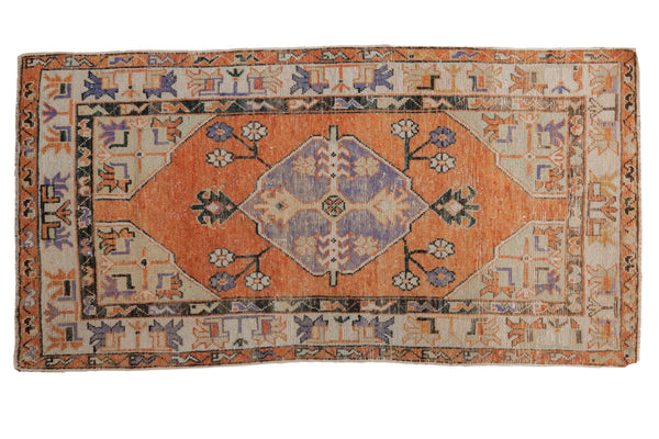 2.5x5.5 Vintage Distressed Oushak Rug Runner // ONH Item 8392