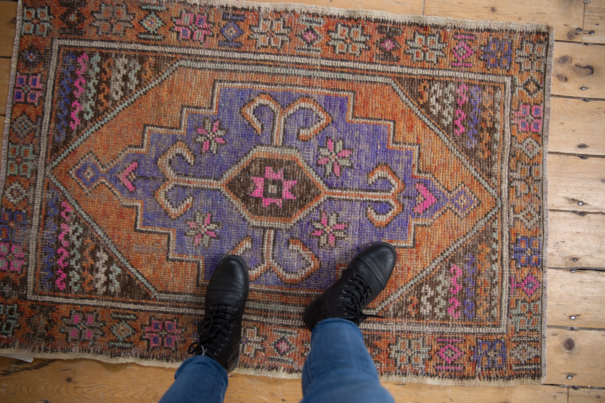 3x4.5 Vintage Distressed Oushak Rug // ONH Item 8395 Image 1