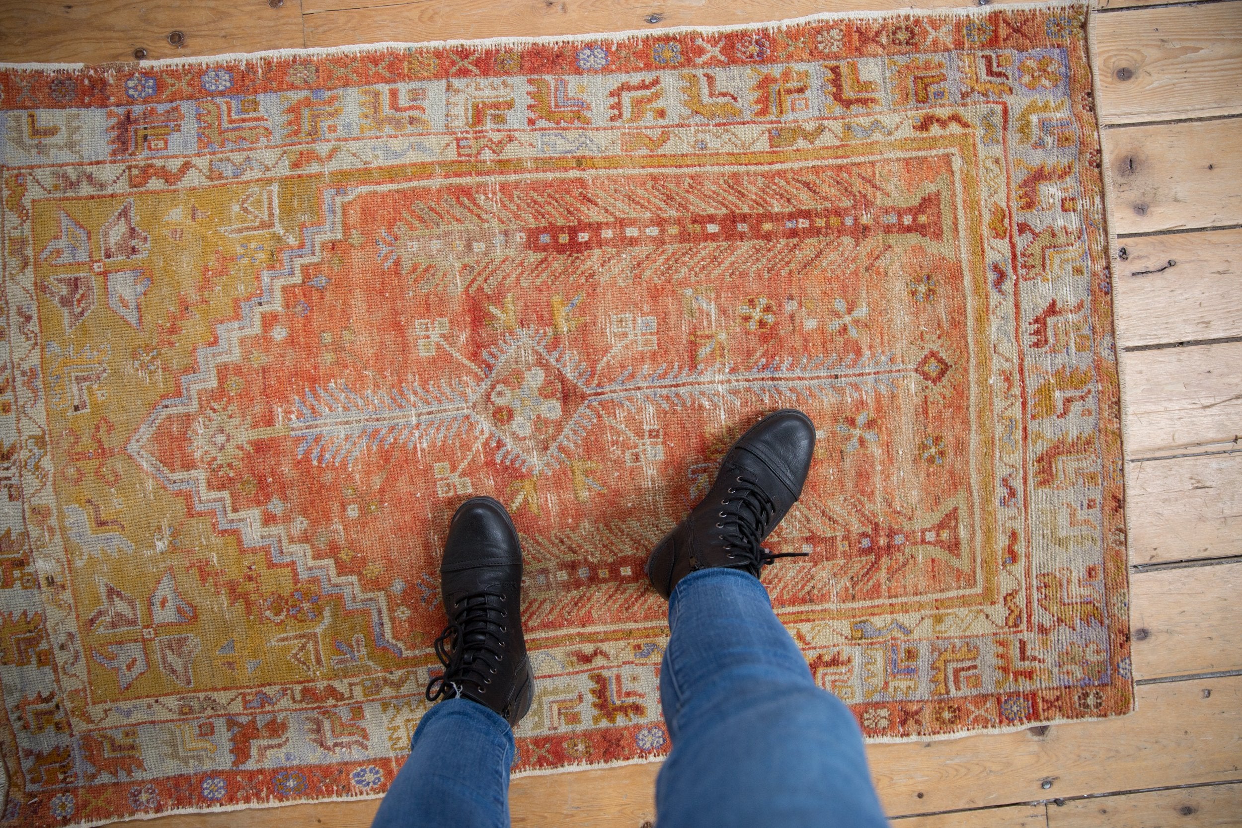 3x5 Vintage Distressed Oushak Rug // ONH Item 8396 Image 1