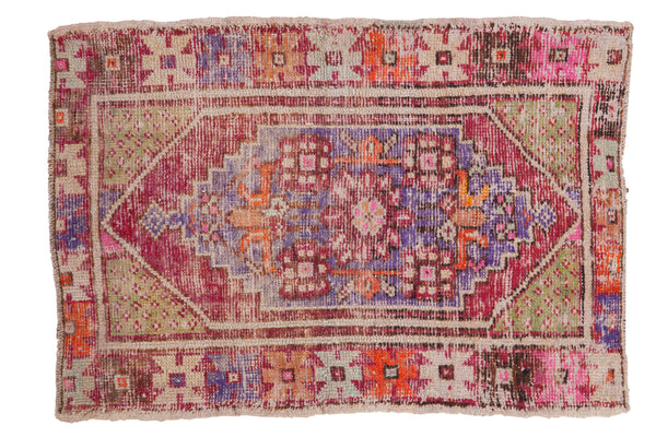 2.5x4 Vintage Distressed Oushak Rug // ONH Item 8404