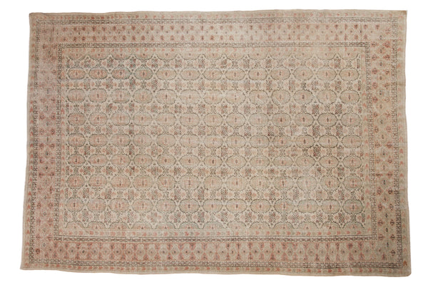 8x11.5 Vintage Distressed Oushak Carpet // ONH Item 8408