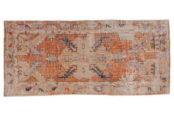 2.5x5.5 Vintage Distressed Oushak Rug Runner // ONH Item 8411