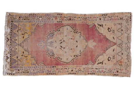 2.5x5.5 Vintage Distressed Oushak Rug Runner // ONH Item 8412