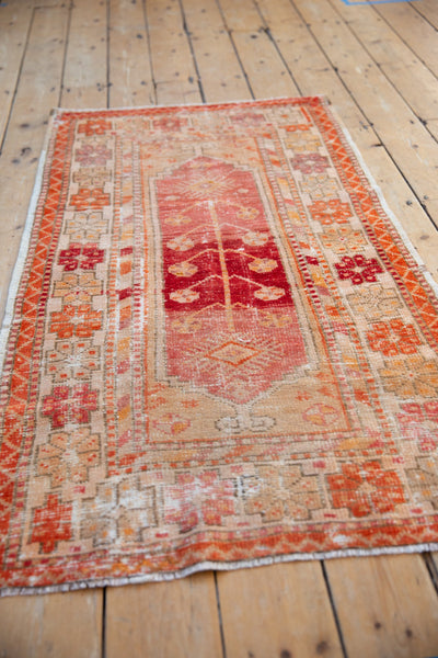 2.5x5 Vintage Distressed Oushak Rug Runner // ONH Item 8413 Image 2