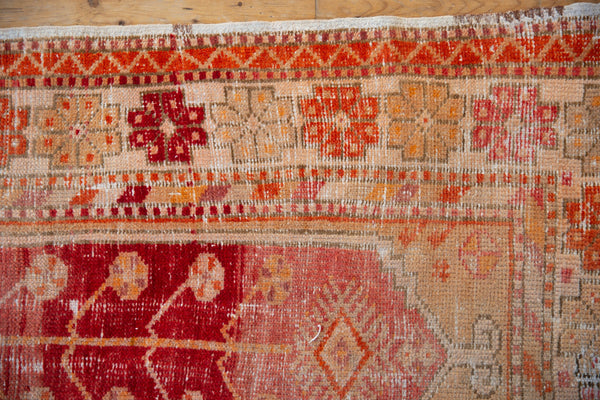 2.5x5 Vintage Distressed Oushak Rug Runner // ONH Item 8413 Image 4