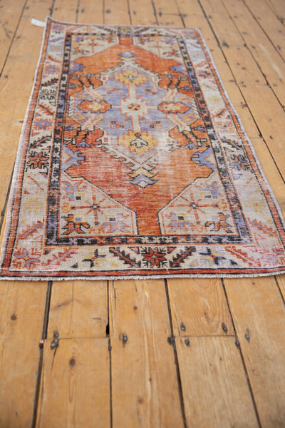 2.5x5.5 Vintage Distressed Oushak Rug Runner // ONH Item 8415 Image 4