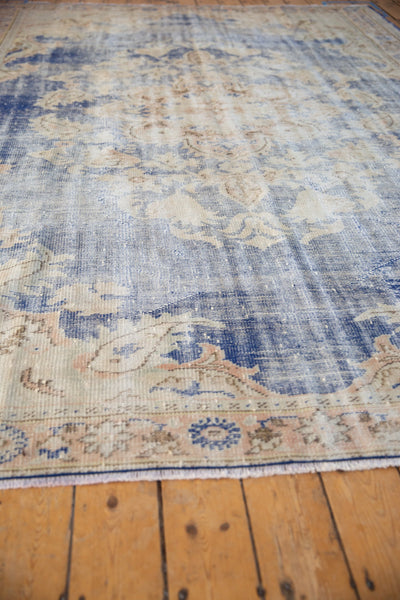 7.5x11 Vintage Distressed Oushak Carpet // ONH Item 8416 Image 4