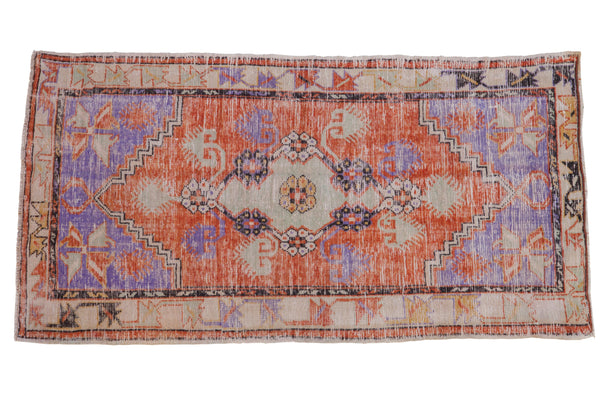 3x6 Vintage Distressed Oushak Rug Runner // ONH Item 8417