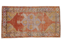 3x5.5 Vintage Distressed Oushak Rug // ONH Item 8418