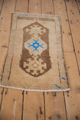 1.5x3 Vintage Distressed Oushak Rug Mat // ONH Item 8420 Image 4