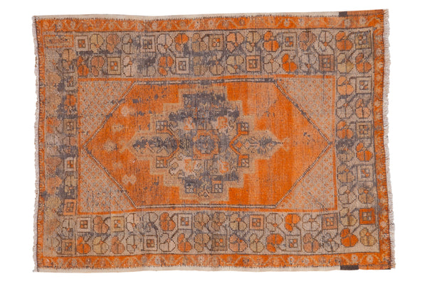 2.5x3.5 Vintage Distressed Oushak Rug // ONH Item 8422