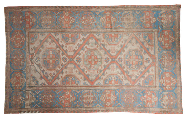 7x11.5 Vintage Distressed Soumac Carpet // ONH Item 8432
