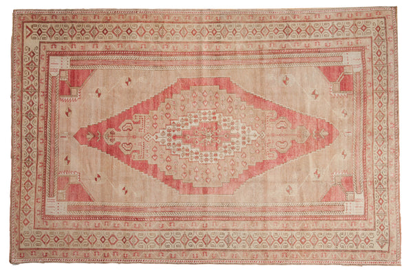 5x8.5 Vintage Distressed Oushak Carpet // ONH Item 8437