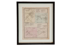 Framed Antique Katonah Mount Kisco Bedford NY Directory // ONH Item 8446