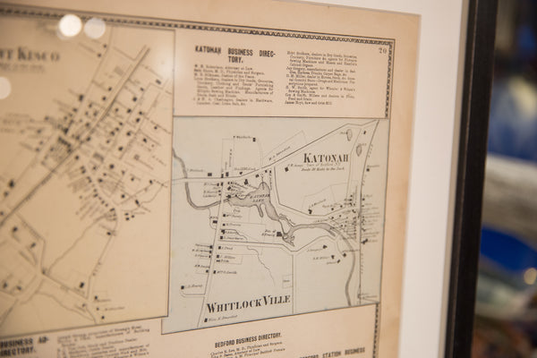 Framed Antique Katonah Mount Kisco Bedford NY Directory // ONH Item 8446 Image 5