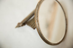 Antique Beveled Glass Fleur de Lis Accordion Shaving Mirror // ONH Item 8447 Image 6