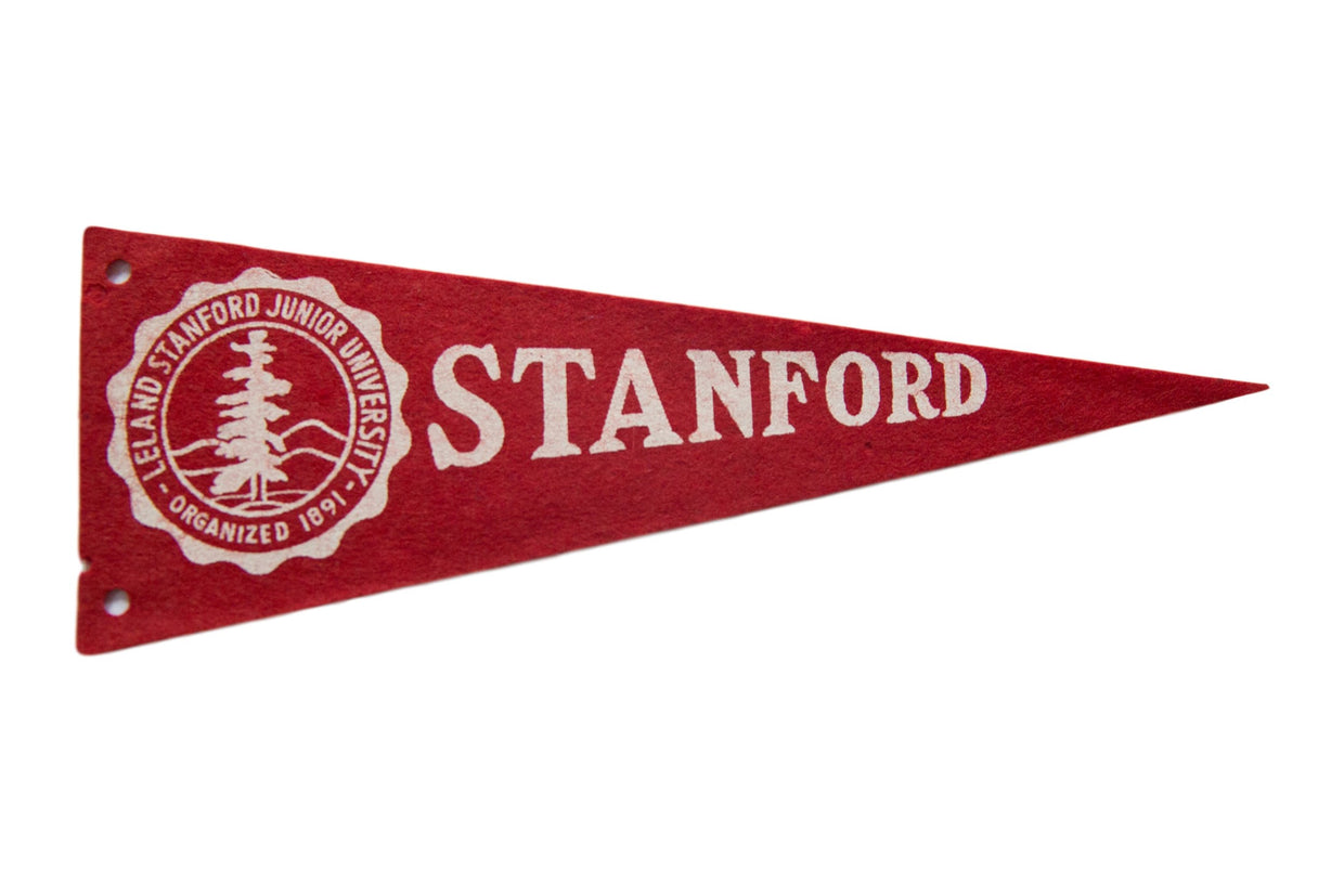 Vintage Stanford University Felt Flag // ONH Item 8453