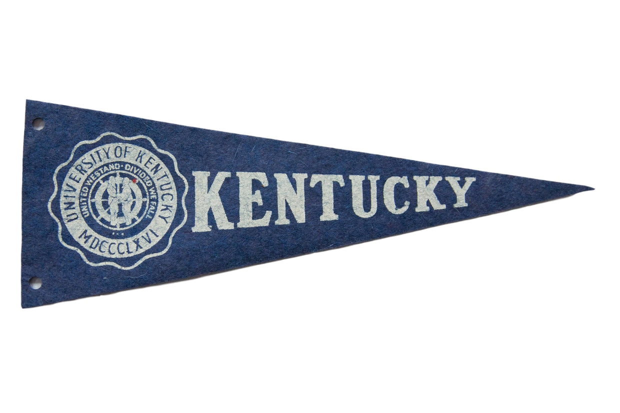 Vintage University of Kentucky Felt Flag // ONH Item 8458