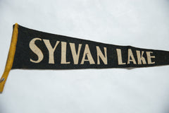 Vintage Sylvan Lake Felt Flag // ONH Item 8460 Image 1