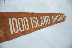 Vintage 1000 Island Bridge Felt Flag // ONH Item 8462 Image 2