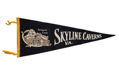 Vintage Skyline Caverns VA Felt Flag // ONH Item 8463