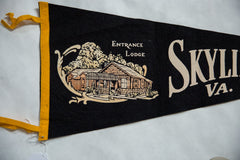Vintage Skyline Caverns VA Felt Flag // ONH Item 8463 Image 1