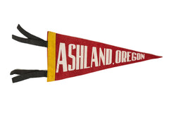 Vintage Ashland OR Felt Flag // ONH Item 8467