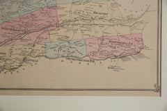 Antique Mansfield NJ Map // ONH Item 8469 Image 3