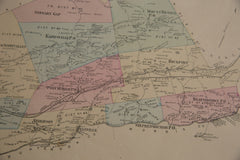 Antique Mansfield NJ Map // ONH Item 8469 Image 6