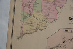Antique Somers NY Map // ONH Item 8470 Image 2